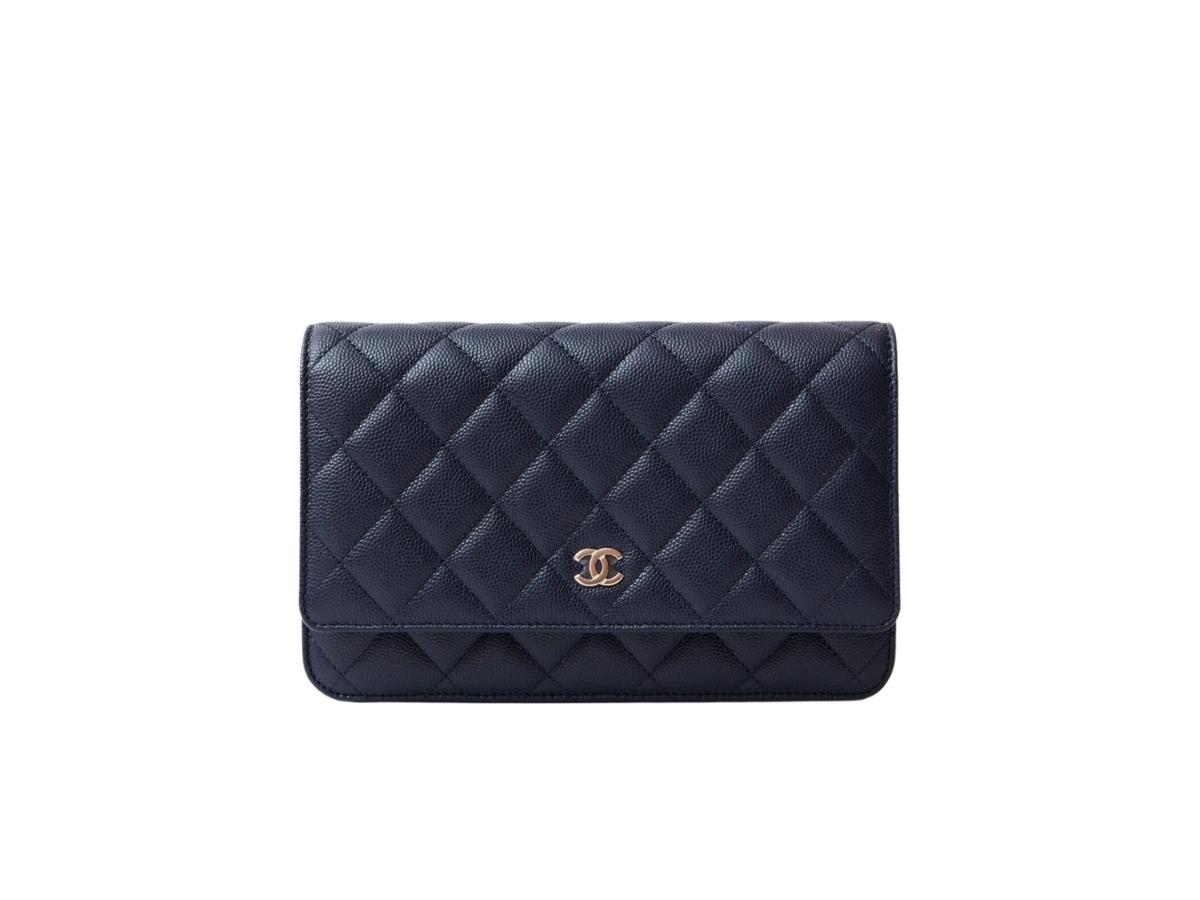 CHANEL WOC Wallet On Chain Bag Lambskin & Gold-Tone Metal Black