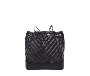 Buy Chanel Small Chevron Gabrielle Backpack Black at Sasom – Authentic and Ready to Ship