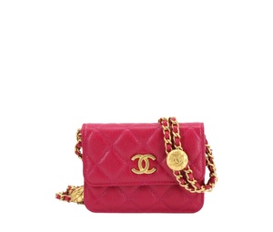 Buy Chanel Buttons Coin Purse Hot Pink at Sasom – Authentic and Ready to Ship
