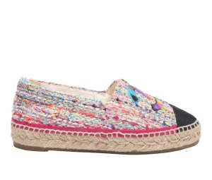 Buy Chanel Tweed Espadrilles Interlocking CC Cap Toe Multicolor at Sasom – Authentic and Ready to Ship
