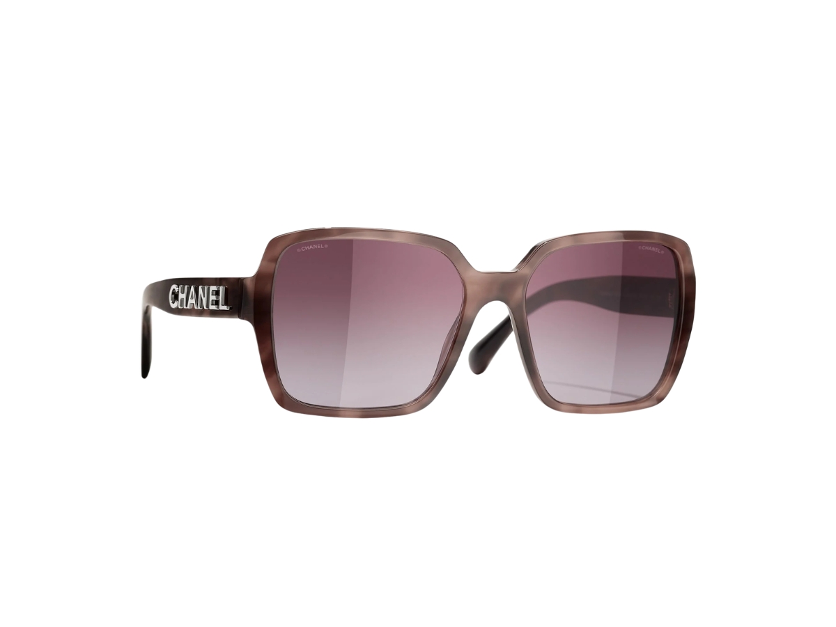 Buy Chanel Square Sunglasses In Burgundy Frame With Pink Tortoise Lenses at Sasom – Authentic and Ready to Ship