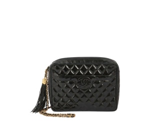 Buy Chanel Quilted Patent Leather Camera Handbag Black at Sasom – Authentic and Ready to Ship