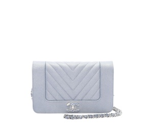 Buy Chanel V-Stitch Chevron Chain Shoulder Bag Blue at Sasom – Authentic and Ready to Ship