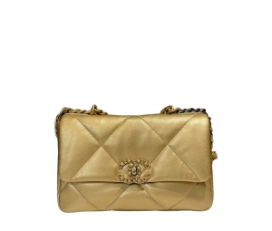 Buy Chanel 19 Flap Bag Golden at Sasom – Authentic and Ready to Ship