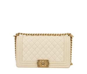 Buy Chanel Boy 10 White Beige at Sasom – Authentic and Ready to Ship