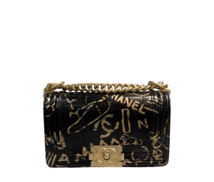 Buy Chanel Boy 8 Graffiti Crocodile Embossed Bag Black at Sasom – Authentic and Ready to Ship