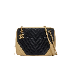 Buy Chanel Chevron Camera Medium Black at Sasom – Authentic and Ready to Ship