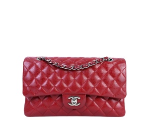 Buy Chanel Classic Medium Double Flap Bag Burgundy Red at Sasom – Authentic and Ready to Ship