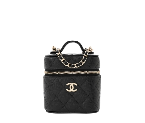 Buy Chanel Caviar Quilted Top Handle Mini Vanity Case With Chain Black at Sasom – Authentic and Ready to Ship