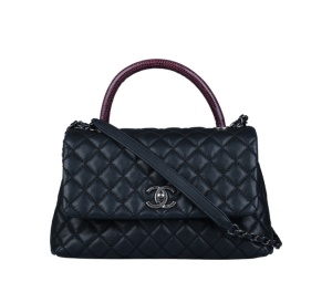 Buy Chanel Flap Bag With Top Handle Coco 10.5 Black at Sasom – Authentic and Ready to Ship