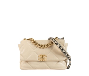 Buy Chanel Large Chanel 19 Beige at Sasom – Authentic and Ready to Ship