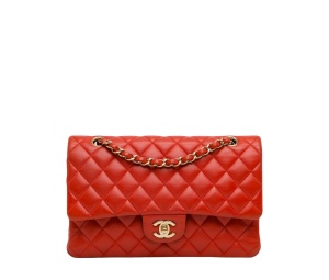 Buy Chanel Medium Classic In Red Lambskin With Gold Hardware at Sasom – Authentic and Ready to Ship