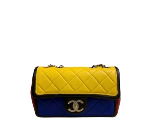 Buy Chanel Matelasse Mondrian Shoulder Bag Yellow Blue at Sasom – Authentic and Ready to Ship