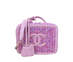 Buy Chanel Mini Tweed Filigree Vanity Pink at Sasom – Authentic and Ready to Ship