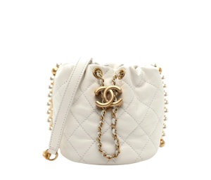 Buy Chanel Pearl Mini About Pearls Drawstring White at Sasom – Authentic and Ready to Ship