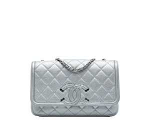 Buy Chanel Small CC Filigree Flap Crossbody Bag Silver at Sasom – Authentic and Ready to Ship