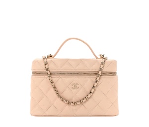 Buy Chanel Top Handle Slim Vanity With Chain Beige at Sasom – Authentic and Ready to Ship