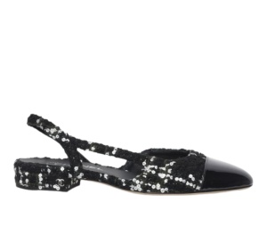 Buy Chanel Glittered Tweed Sandals Black (Women's) at Sasom – Authentic and Ready to Ship