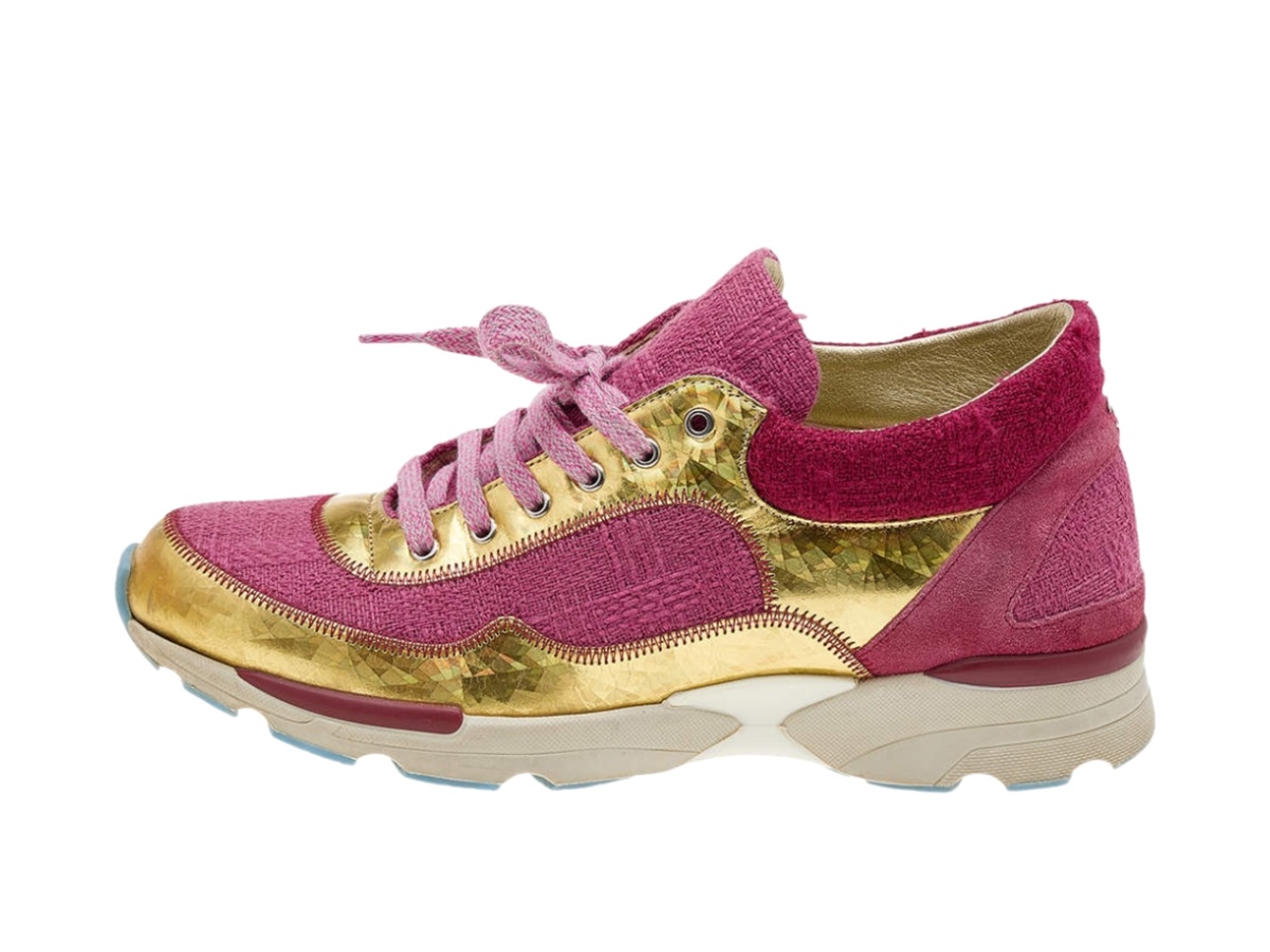 https://d2cva83hdk3bwc.cloudfront.net/chl-snsctfaplcluspg-chanel-tweed-fabric-and-patent-leather-cc-lace-up-sneaker-pink-gold-2.jpg