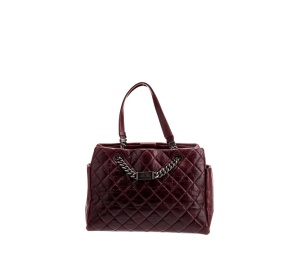 Buy Chanel Nameplate Tote Bag Burgundy at Sasom – Authentic and Ready to Ship