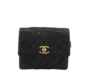 Buy Chanel Vintage Waist Bag Black at Sasom – Authentic and Ready to Ship