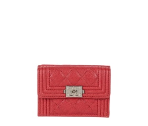 Buy Chanel Boy Double Wallet Red at Sasom – Authentic and Ready to Ship