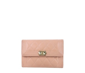 Buy Chanel Boy Flap Card Holder Wallet Pink at Sasom – Authentic and Ready to Ship