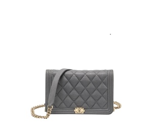 Buy Chanel Boy Wallet on Chain Grey at Sasom – Authentic and Ready to Ship