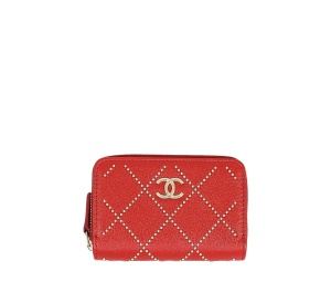 Buy Chanel Studded Matrasse Coin Case Red at Sasom – Authentic and Ready to Ship