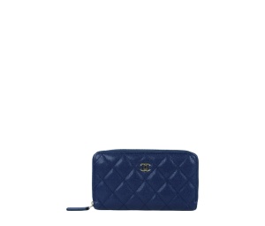 Buy Chanel Zippy Caviar Wallet Blue at Sasom – Authentic and Ready to Ship