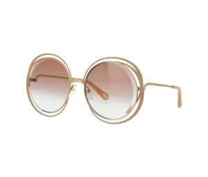 Buy Chloé Carlina Sunglasses In Gold Frame With Nude Gradient Lenses at Sasom – Authentic and Ready to Ship