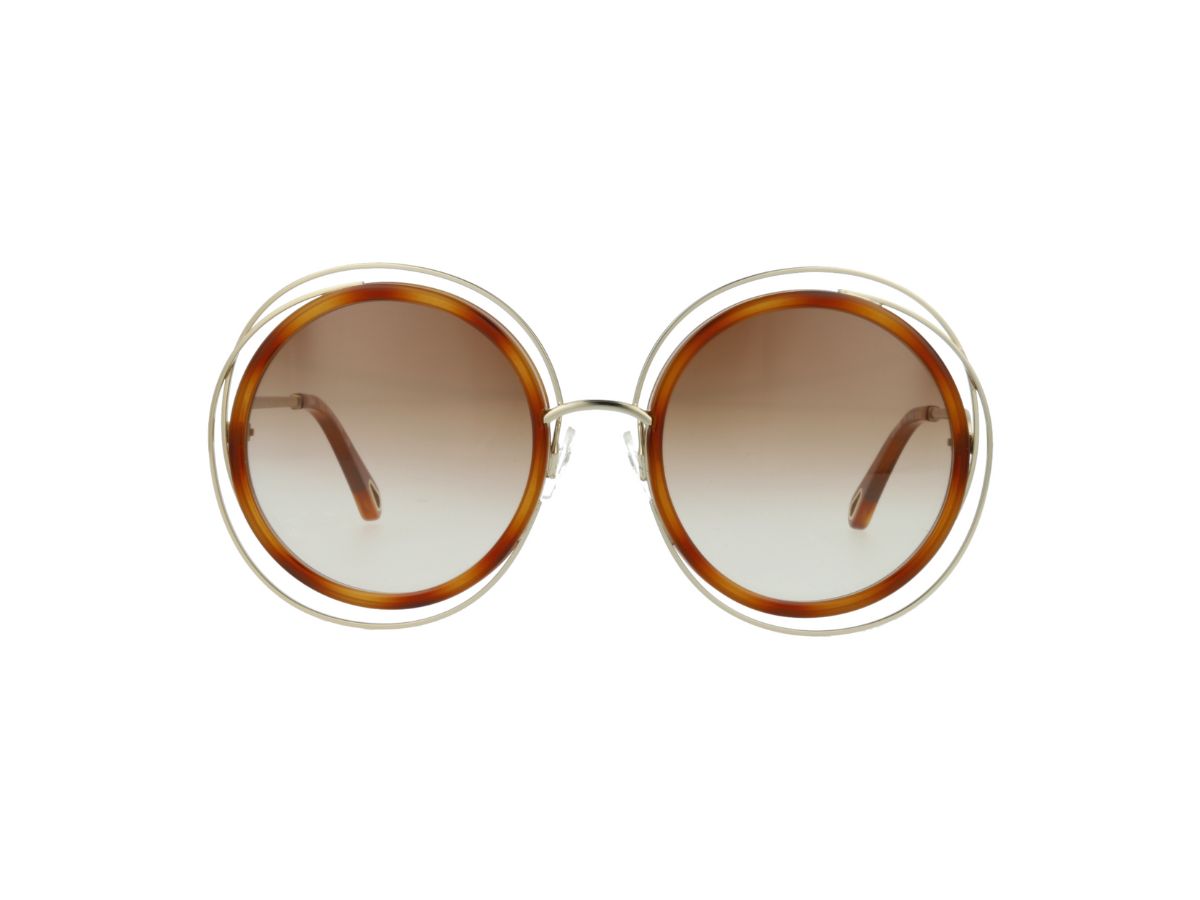 クロエ サングラス GOLD／BLNDE HAVANA CE120SD-736 国内正規品】 Chloe クロエ サングラス CE120SD-736 レディース