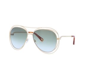 Chloé CE120SD Carlina Sunglasses In Gold Frame With Peach  display picture 2