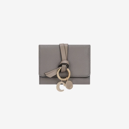 Buy Chloe Alphabet Mini Tri-Fold Wallet Cashmere Grey at Sasom – Authentic and Ready to Ship