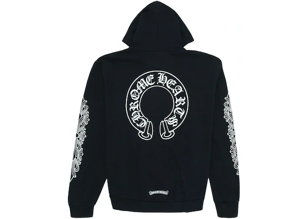 Buy Chrome Hearts Horse Shoe Floral Hoodie Black at Sasom – Authentic and Ready to Ship