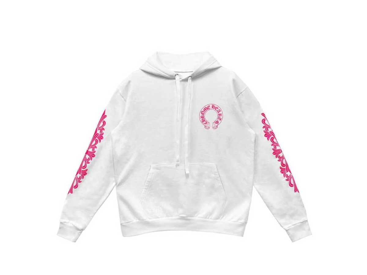 https://d2cva83hdk3bwc.cloudfront.net/chrome-hdachphfsphw-chrome-hearts-pink-horseshoe-floral-sleeve-pullover-hoodie-white-2.jpg