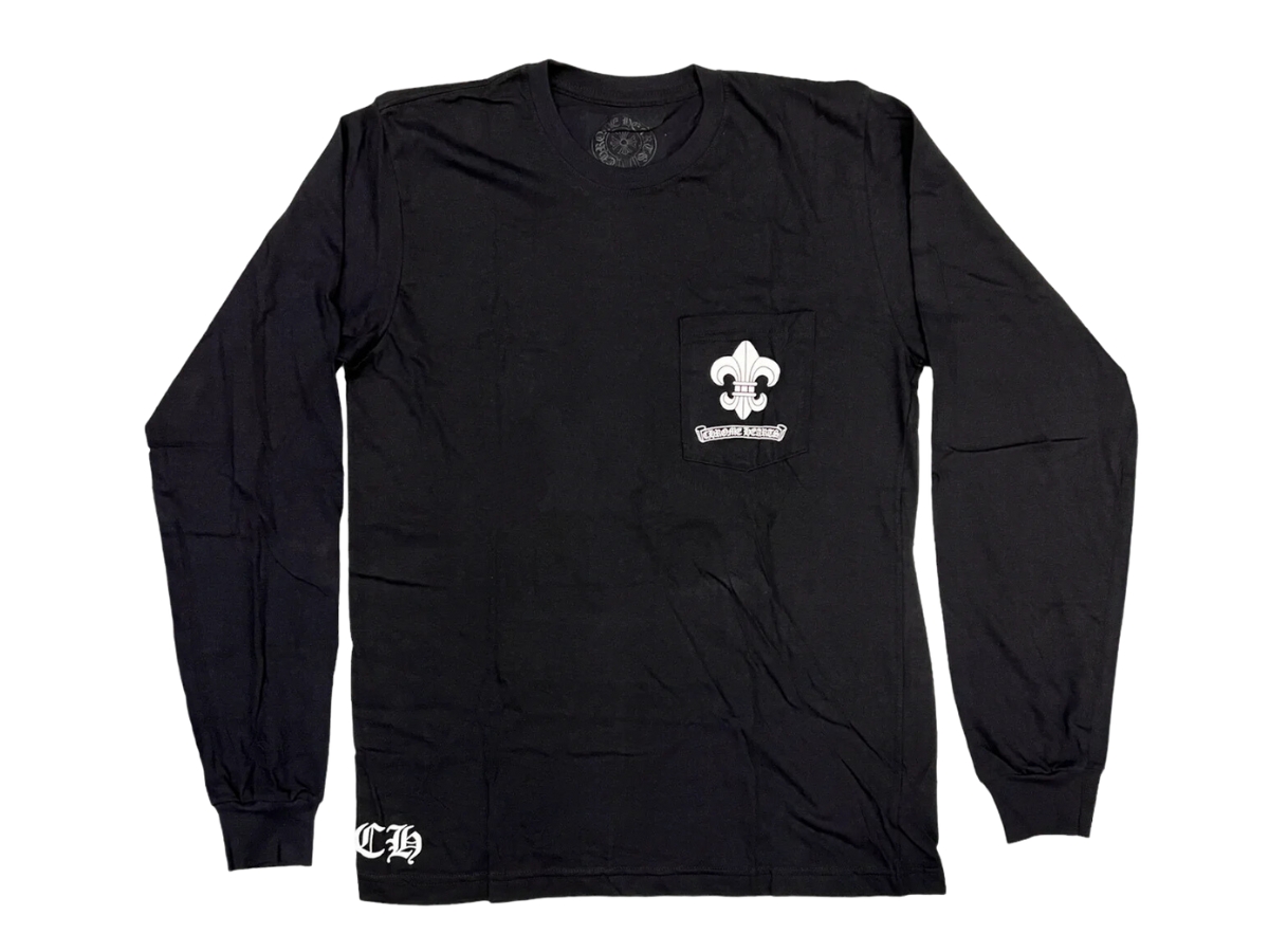 Chrome Hearts Horseshoe Long-Sleeve T-Shirt 'Black/White