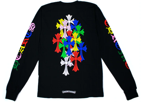 Buy Chrome Hearts Multi Color Cross Cemetery L/S T-Shirt Black at Sasom – Authentic and Ready to Ship