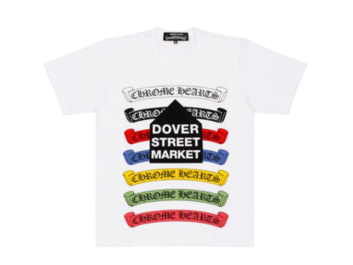 SASOM apparel Chrome Hearts x Comme Des Garcons x Dover Street Market Multicolor Tee Check the latest price now