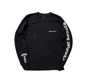 Buy Chrome Hearts Steal! Sleeve Script Black at Sasom – Authentic and Ready to Ship