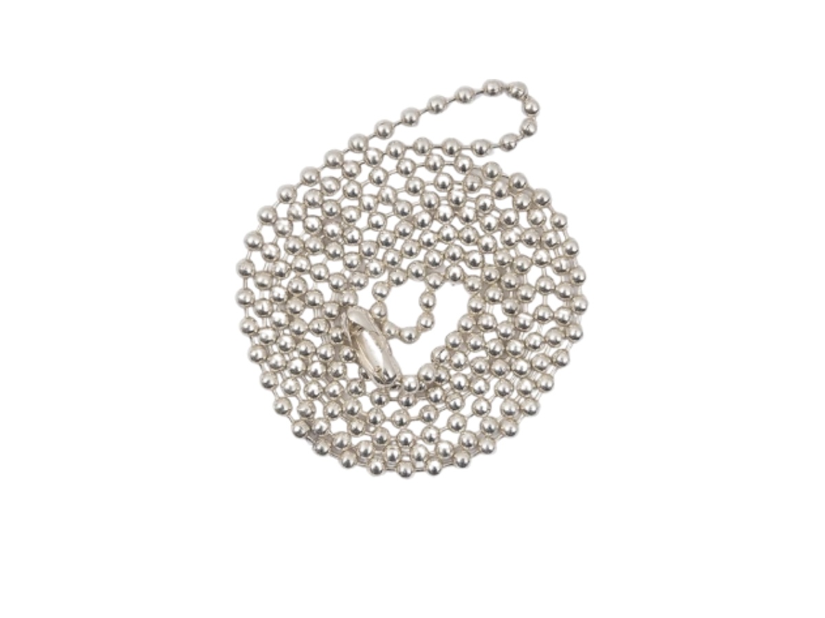 Chrome Hearts Chrome Hearts Ball Chain Necklace Silver - view 2