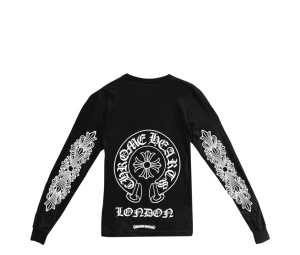 Buy Chrome Hearts London Exclusive Horseshoe Long Sleeve T-Shirt Tee Black at Sasom – Authentic and Ready to Ship