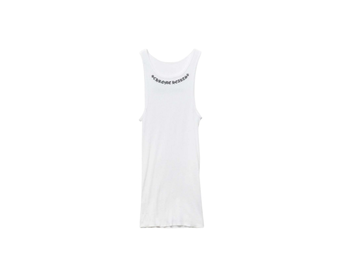 Chrome hearts LOVE YOU RIB TANK タンクトップ S Chrome Hearts Love You Rib Tank White/Black Men's - SS25 - US