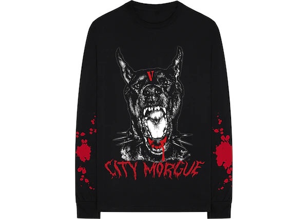 Buy City Morgue x Vlone Bark Longsleeve Tee Black at Sasom – Authentic and Ready to Ship