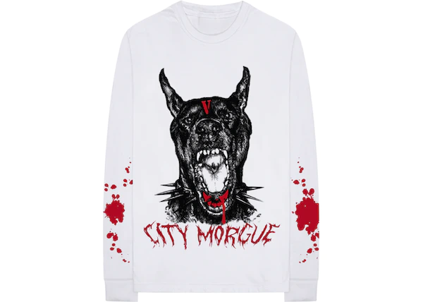 City Morgue x Vlone Bark ロンT Tシャツ ブラック City Morgue x Vlone Bark ロンT Tシャツ ブラック (VLONE/T