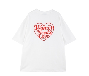 Buy Classy Oversized T-Shirt A Women Needs Love White at Sasom – Authentic and Ready to Ship