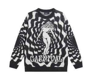 Buy Carnival Illusion Sweater Grey at Sasom – Authentic and Ready to Ship