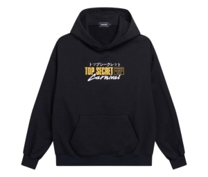 Buy Carnival x Top Secret Fairlady Hoodie Black at Sasom – Authentic and Ready to Ship