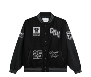 Buy Carnival x Thaitanium Varsity Jacket Black at Sasom – Authentic and Ready to Ship