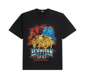 Buy Carnival X Yugioh Egyptian God Ovs T-shirt Black at Sasom – Authentic and Ready to Ship